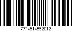 Código de barras (EAN, GTIN, SKU, ISBN): '7774514552012'