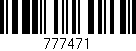 Código de barras (EAN, GTIN, SKU, ISBN): '777471'