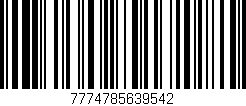 Código de barras (EAN, GTIN, SKU, ISBN): '7774785639542'