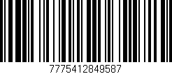 Código de barras (EAN, GTIN, SKU, ISBN): '7775412849587'