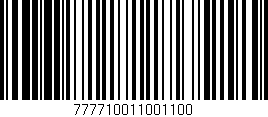 Código de barras (EAN, GTIN, SKU, ISBN): '777710011001100'