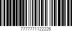 Código de barras (EAN, GTIN, SKU, ISBN): '7777771122226'