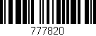 Código de barras (EAN, GTIN, SKU, ISBN): '777820'