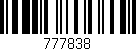 Código de barras (EAN, GTIN, SKU, ISBN): '777838'