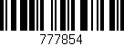 Código de barras (EAN, GTIN, SKU, ISBN): '777854'