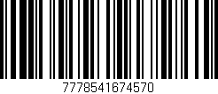 Código de barras (EAN, GTIN, SKU, ISBN): '7778541674570'