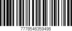 Código de barras (EAN, GTIN, SKU, ISBN): '7778546359496'