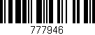 Código de barras (EAN, GTIN, SKU, ISBN): '777946'