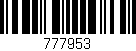 Código de barras (EAN, GTIN, SKU, ISBN): '777953'