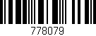 Código de barras (EAN, GTIN, SKU, ISBN): '778079'