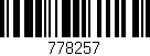 Código de barras (EAN, GTIN, SKU, ISBN): '778257'