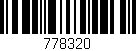 Código de barras (EAN, GTIN, SKU, ISBN): '778320'