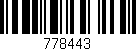 Código de barras (EAN, GTIN, SKU, ISBN): '778443'