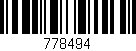 Código de barras (EAN, GTIN, SKU, ISBN): '778494'