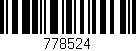Código de barras (EAN, GTIN, SKU, ISBN): '778524'
