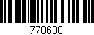 Código de barras (EAN, GTIN, SKU, ISBN): '778630'