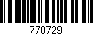 Código de barras (EAN, GTIN, SKU, ISBN): '778729'