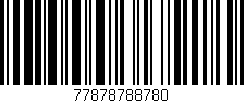 Código de barras (EAN, GTIN, SKU, ISBN): '77878788780'
