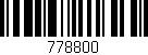 Código de barras (EAN, GTIN, SKU, ISBN): '778800'