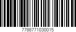 Código de barras (EAN, GTIN, SKU, ISBN): '7788771030015'