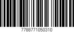 Código de barras (EAN, GTIN, SKU, ISBN): '7788771050310'