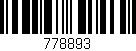 Código de barras (EAN, GTIN, SKU, ISBN): '778893'