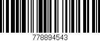 Código de barras (EAN, GTIN, SKU, ISBN): '778894543'
