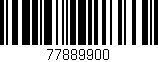 Código de barras (EAN, GTIN, SKU, ISBN): '77889900'