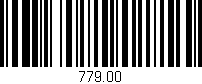 Código de barras (EAN, GTIN, SKU, ISBN): '779.00'