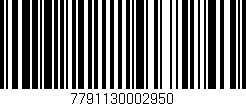 Código de barras (EAN, GTIN, SKU, ISBN): '7791130002950'
