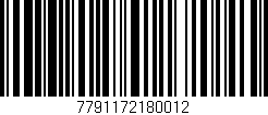 Código de barras (EAN, GTIN, SKU, ISBN): '7791172180012'