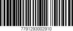Código de barras (EAN, GTIN, SKU, ISBN): '7791293002910'