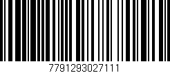 Código de barras (EAN, GTIN, SKU, ISBN): '7791293027111'