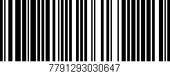Código de barras (EAN, GTIN, SKU, ISBN): '7791293030647'