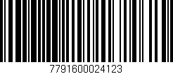 Código de barras (EAN, GTIN, SKU, ISBN): '7791600024123'