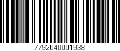 Código de barras (EAN, GTIN, SKU, ISBN): '7792640001938'