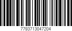 Código de barras (EAN, GTIN, SKU, ISBN): '7793713047204'
