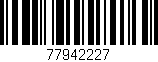 Código de barras (EAN, GTIN, SKU, ISBN): '77942227'