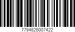 Código de barras (EAN, GTIN, SKU, ISBN): '7794626007422'