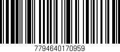 Código de barras (EAN, GTIN, SKU, ISBN): '7794640170959'