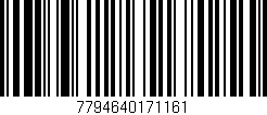 Código de barras (EAN, GTIN, SKU, ISBN): '7794640171161'