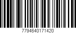 Código de barras (EAN, GTIN, SKU, ISBN): '7794640171420'