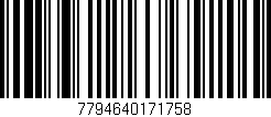 Código de barras (EAN, GTIN, SKU, ISBN): '7794640171758'