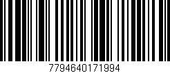 Código de barras (EAN, GTIN, SKU, ISBN): '7794640171994'