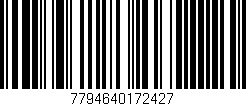 Código de barras (EAN, GTIN, SKU, ISBN): '7794640172427'
