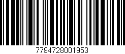 Código de barras (EAN, GTIN, SKU, ISBN): '7794728001953'