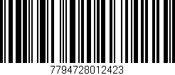 Código de barras (EAN, GTIN, SKU, ISBN): '7794728012423'