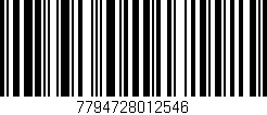 Código de barras (EAN, GTIN, SKU, ISBN): '7794728012546'