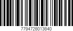 Código de barras (EAN, GTIN, SKU, ISBN): '7794728013840'