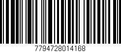 Código de barras (EAN, GTIN, SKU, ISBN): '7794728014168'